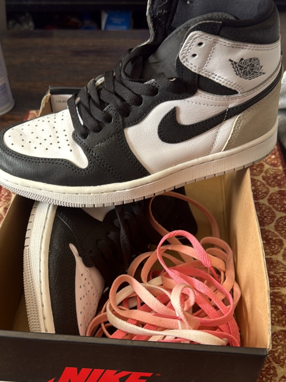 Jordan High Top Sneakers in Black and White